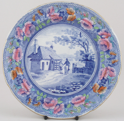 Dessert Plate Tyburn Turnpike c1820